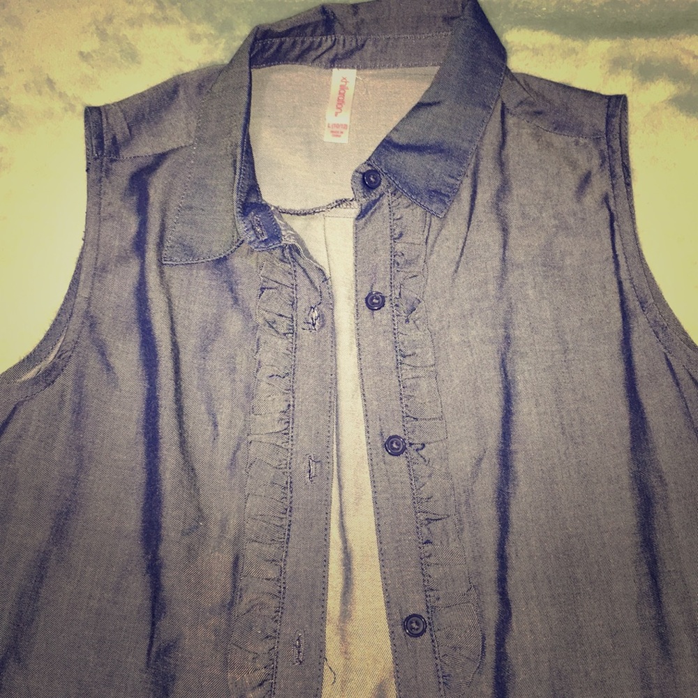 Button Down Tank Top